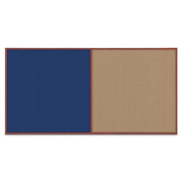 Enclosed Corkboard, 3 Door, 96"x48", 4" Fra